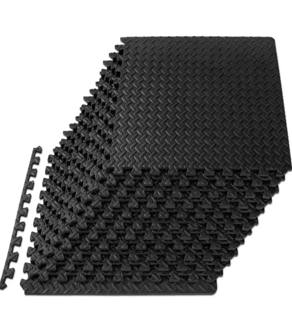 ProsourceFit 1/2in EVA Foam Puzzle Exercise Mat Interlocking Tiles for Home Gym